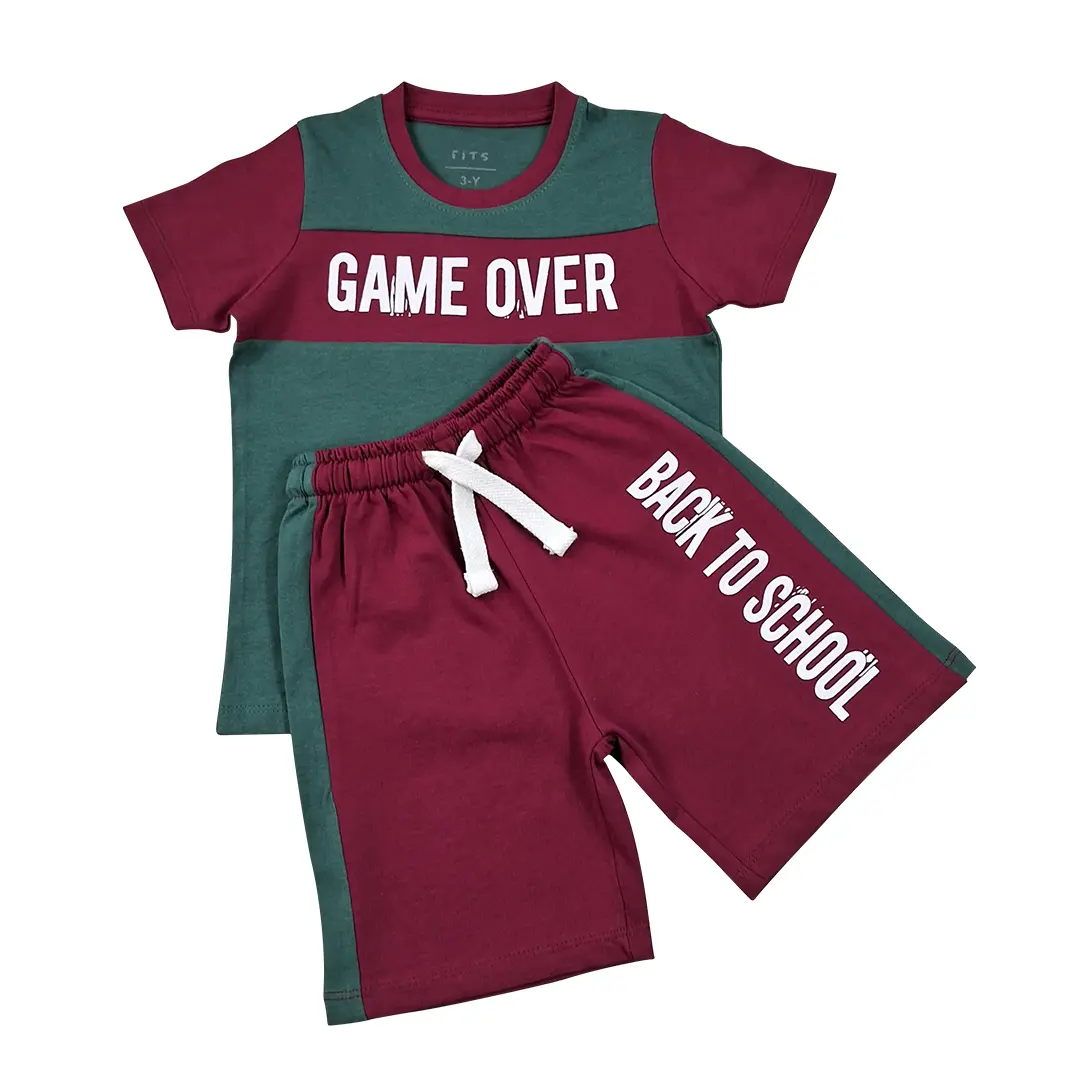 Boys Half T-Shirt Set