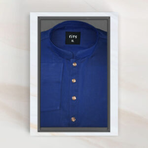 dark-blue-color-fancy-cotton-panjabi