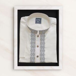 White Color Embroidered Panjabi