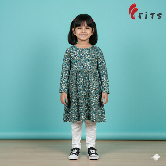 Girls Full Sleeve Frock