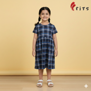 Girls Half Sleeve Knit Frock