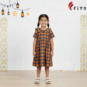 girls-half-sleeve-woven-frock-9