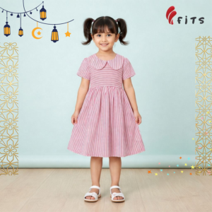girls-half-sleeve-woven-frock-7